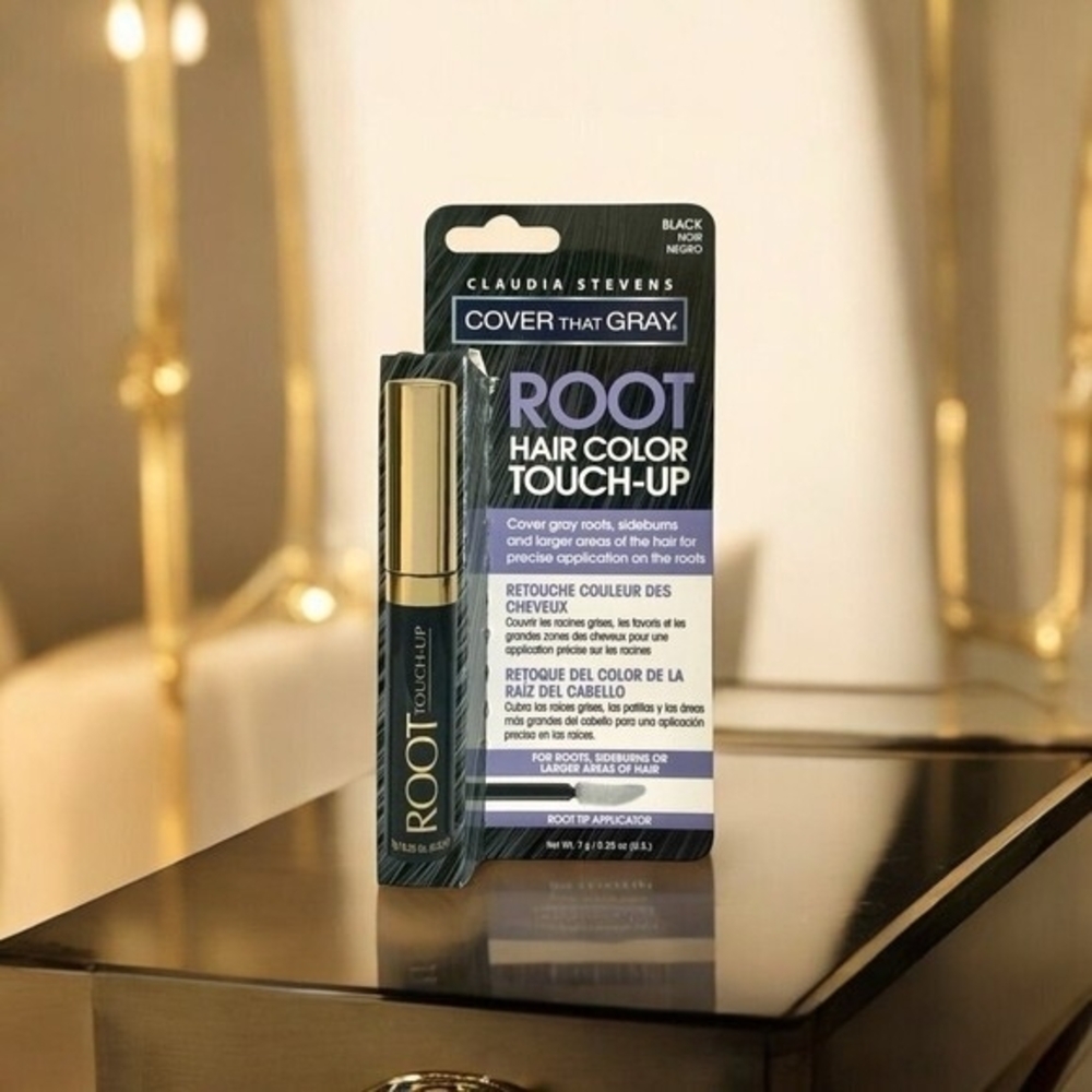 Claudia Stevens Cover That Gray Root Touch Up Hair Color Black NIB - Picture 1 of 4